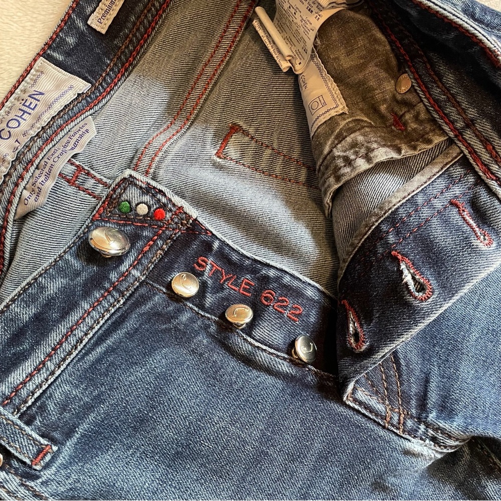 Jacob Cohen Style 622 Japanese Fabric Demin Jeans Sz 32 Made in Italy